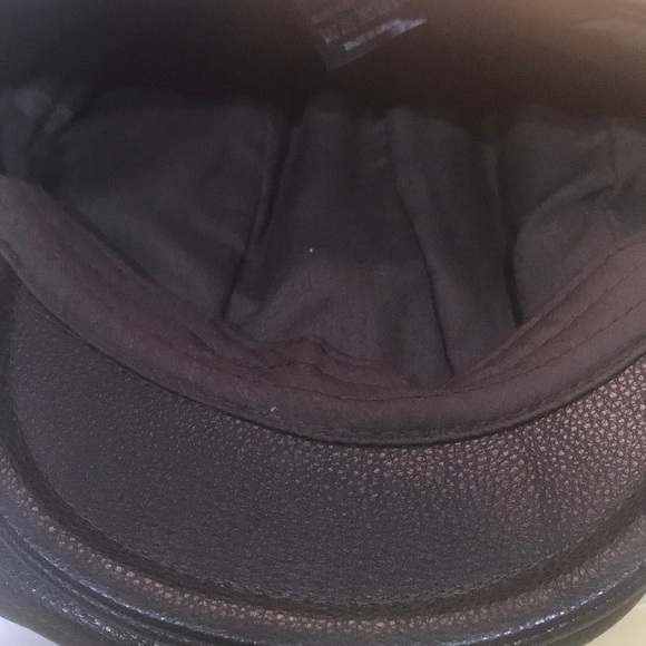 100per cent PU leather brown cap xl - Picture 6 of 8